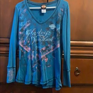 Ladies Harley Davidson long sleeve tee